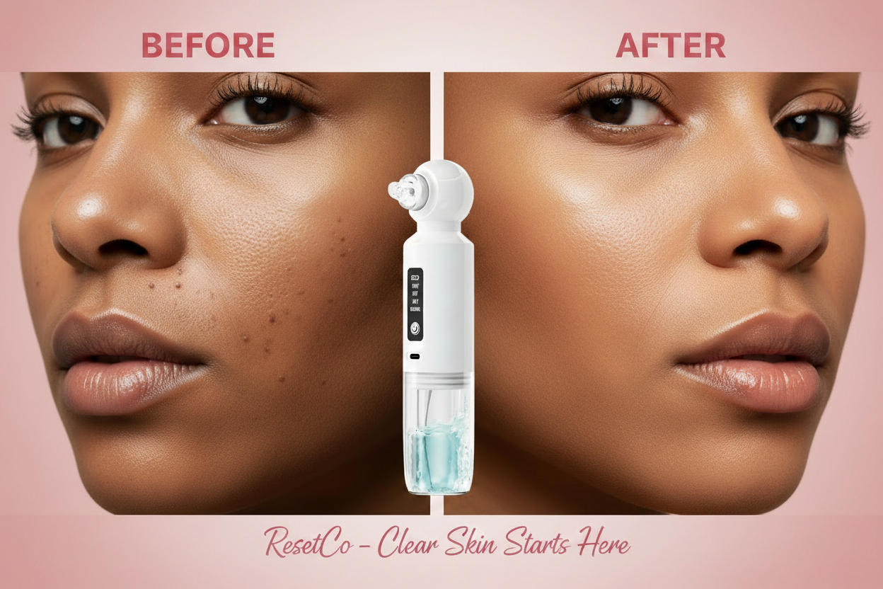 ResetCo Before & After - Heavy Blackheads